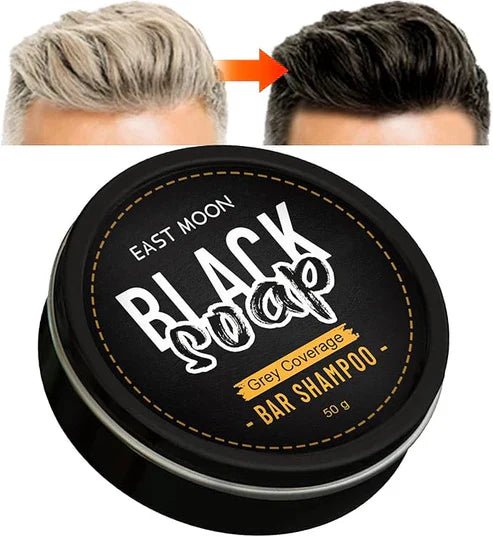 EAST MOON - Black Soap Bar Shampoo (Original) - Dar Al Emarat
