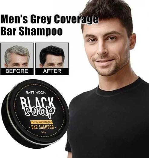 EAST MOON - Black Soap Bar Shampoo (Original) - Dar Al Emarat
