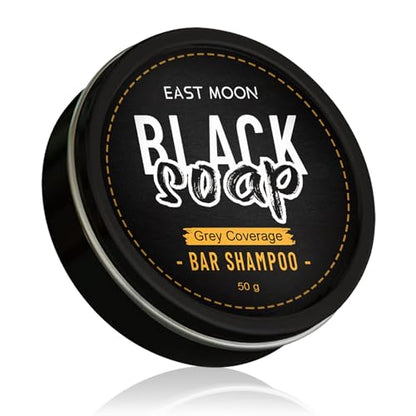 EAST MOON - Black Soap Bar Shampoo (Original) - Dar Al Emarat
